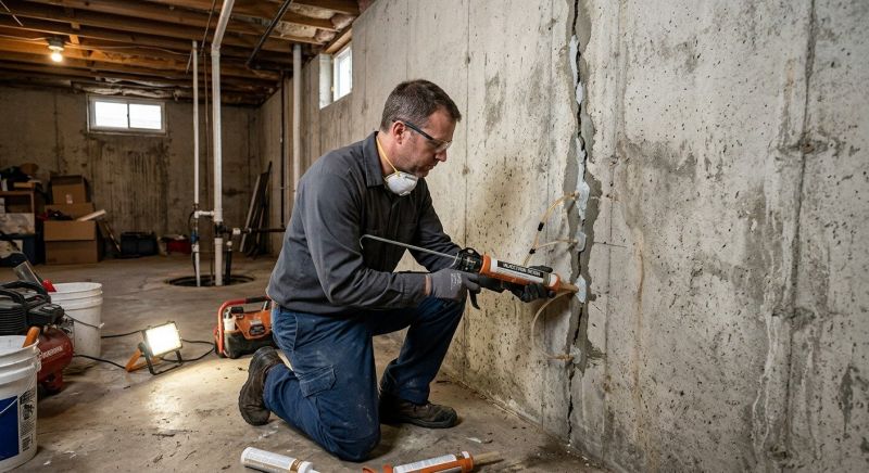 Basement Crack Repair in Walnut Creek, CA