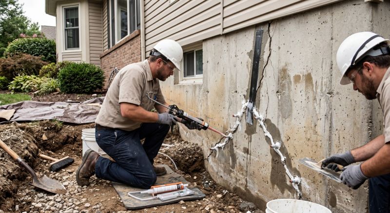 Cracked Foundation Repair in Brentwood, CA