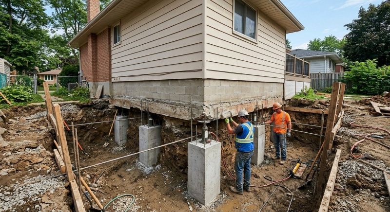 Foundation Underpinning in Walnut Creek, CA