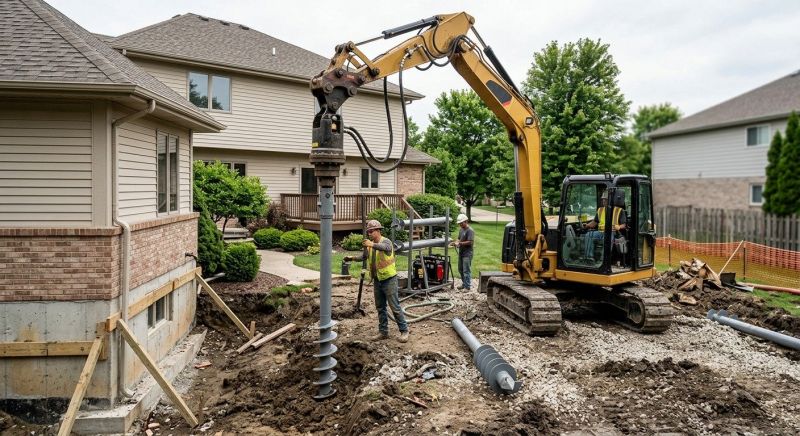 Helical Pile Installation in Walnut Creek, CA
