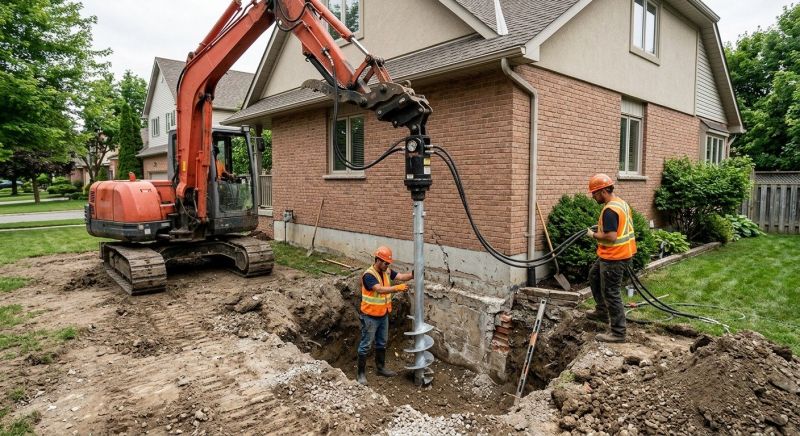 Helical Pile Installation in Walnut Creek, CA