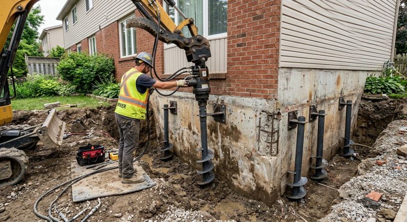 Helical Pile Installation in Walnut Creek, CA